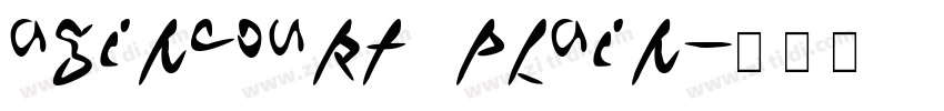 Agincourt Plain字体转换